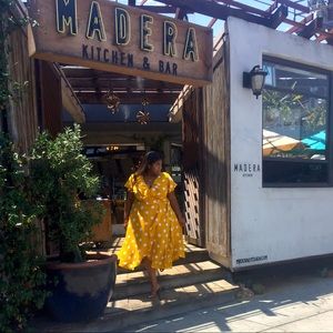 Lane Bryant Sunnyside Up Polka Dot Dress.